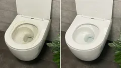 Dwie tabletki na pół litra wody — a nawet najstarsze toalety zabłysną jak nowe.